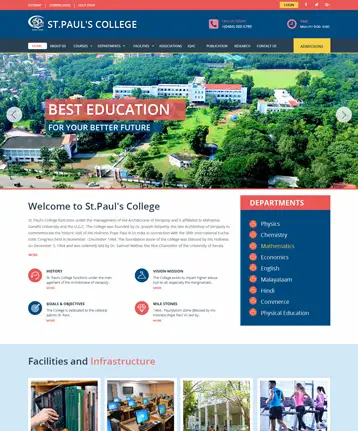 College website design companies in India