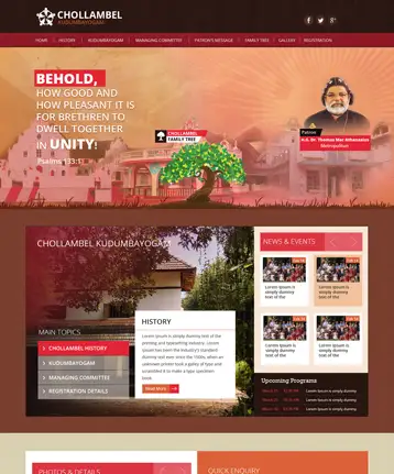 Kudumbayogam websites Design in kerala